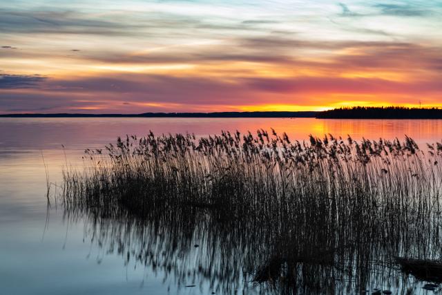 Sunset at Unden lake near Gårdsjö (Örebro)