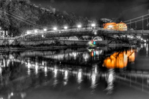 The Luitpold Bridge over the Danube in Passau