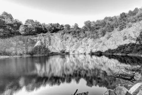 The basalt lake in Eulenberg as SW-HDR