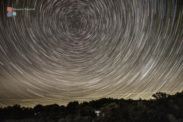 Startrails über dem Hanfbachtal