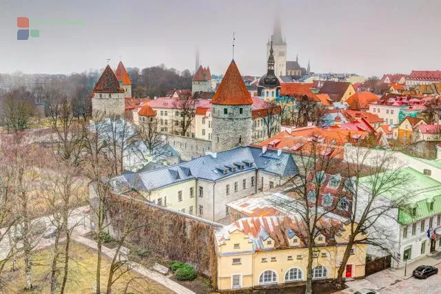 View of the old town of Tallinn