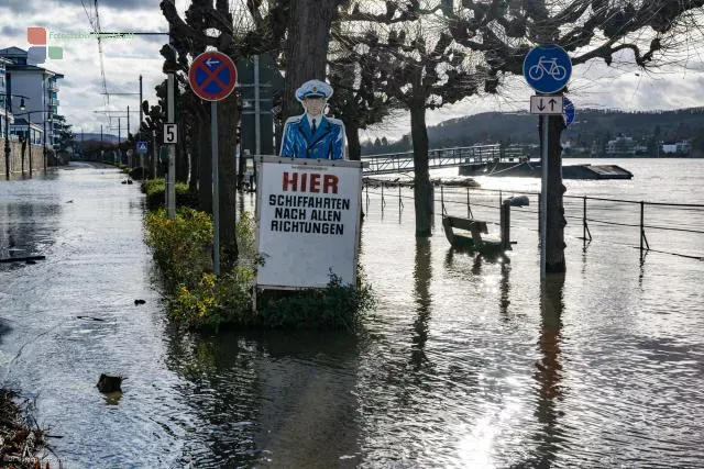 Wasserstraßenzuwachs in Königswinter