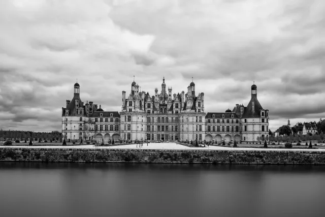 Chambord Castle in infrared