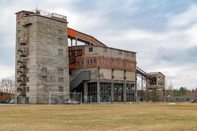 Oil shale mine and museum in  Sillamäe