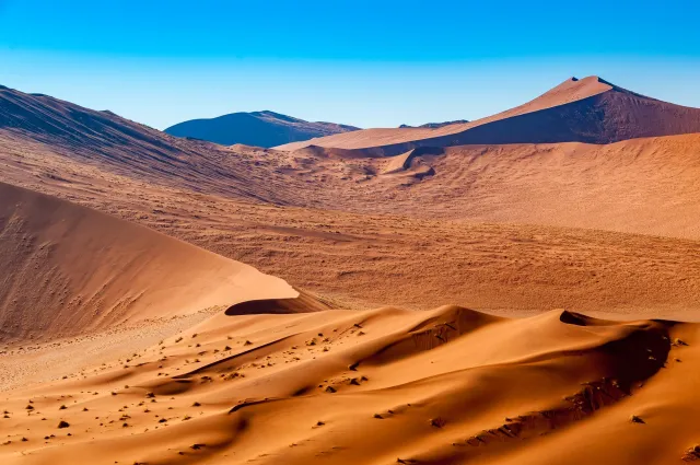 The dune landscape around Dune 45 in the Namib