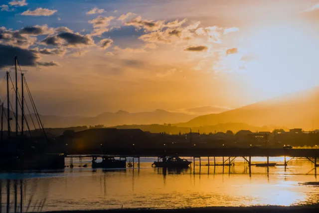 Sunset on the Beagle Channel off Ushuaia