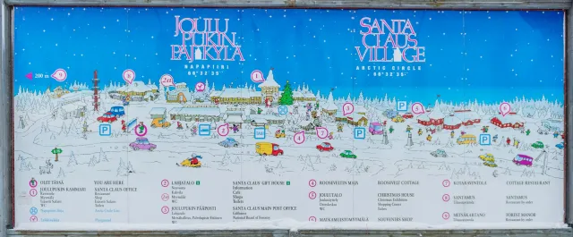 Santa's village on the Arctic Circle in Rovaniemi