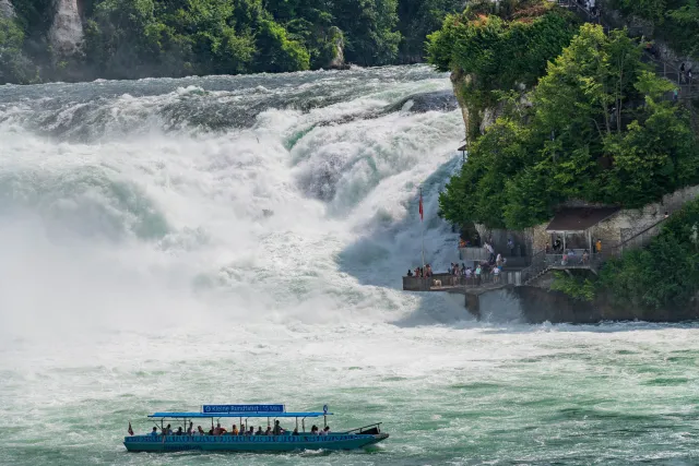 The Rhine Falls near Schaffhausen