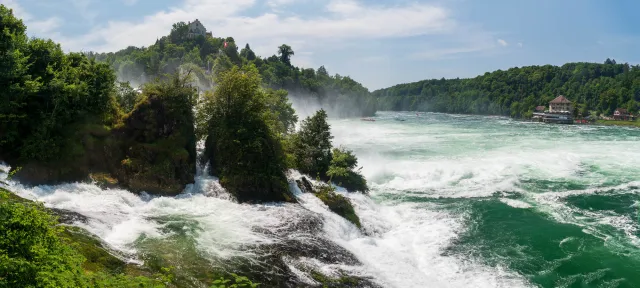 The Rhine Falls near Schaffhausen