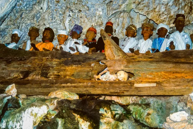 Tau-Taus, grave figures, in the Tanah Toraja highlands on Sulawesi