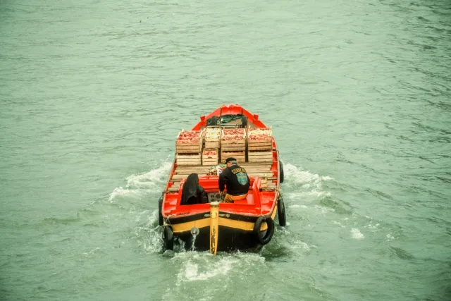 Boats and gondolas on the canals