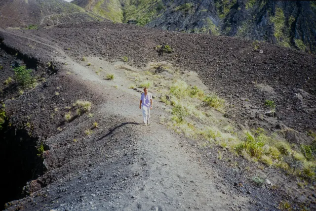 The climb to the summit of Batur