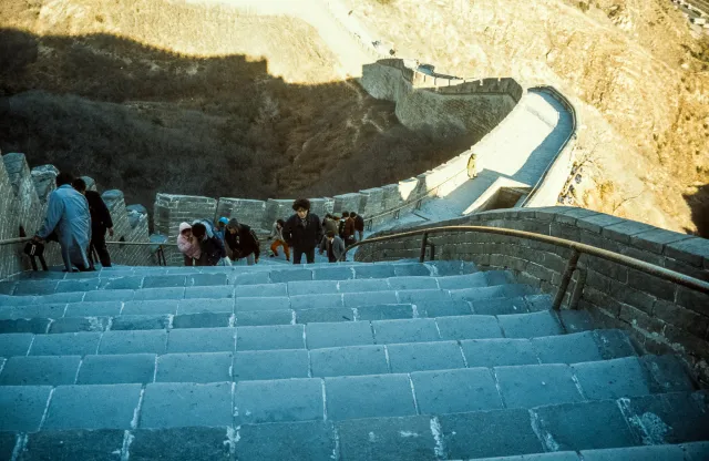 On the Great Wall of China