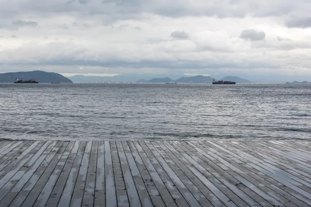 Wo hört die Terrasse auf? Wo beginnt das Meer?