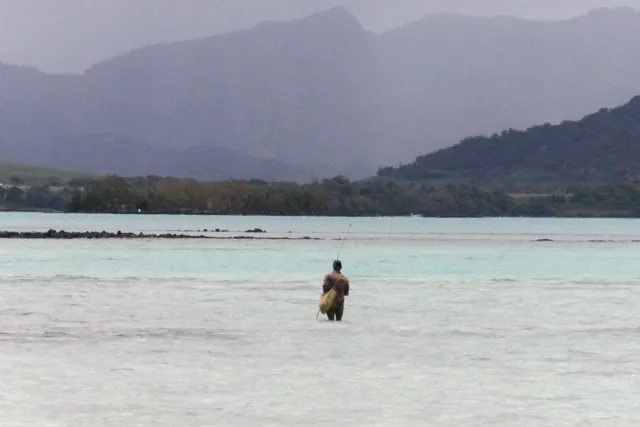 The lagoon at the hotel complex