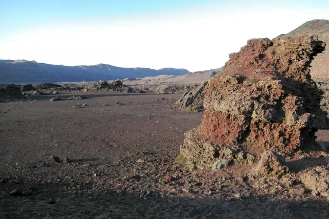 Plain des Sable - the approach to the Piton de la Fournaise