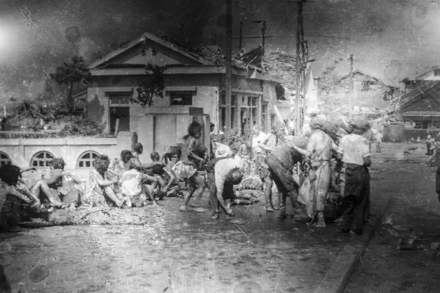 Survivors of the US nuclear attack on Hiroshima