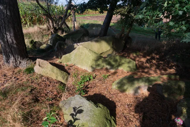 Large cairn at the Kölkesdose (Lahn IV) near Lahn with the Sprockhoff no. 837