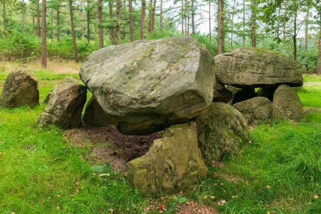 Die Poldenhünensteine in der Gemeinde Spahnharrenstätte mit der Sprockhoff-Nr. 829