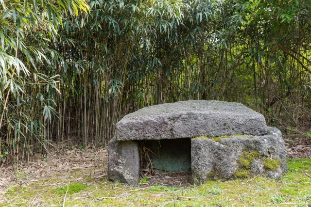 Verschiedene Konstruktionen der Dolmen