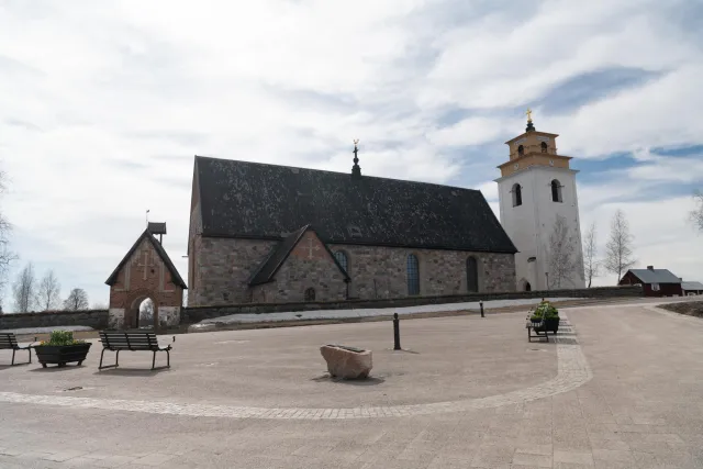 The Stone Church (Nederluleå) in Gammelstads kyrkstad from the 13th century