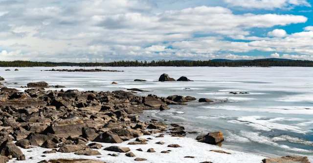 Panorama at Lake Inarijärvi