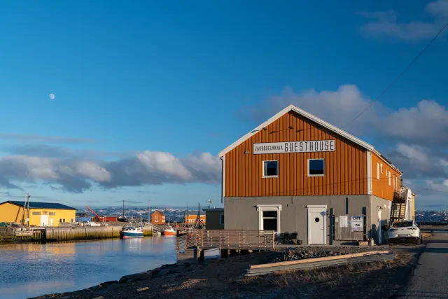 Our accommodation in Vadsø on the Barents Sea