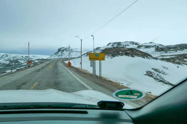 Weiter auf der E69 Richtung Nordkap Basecamp