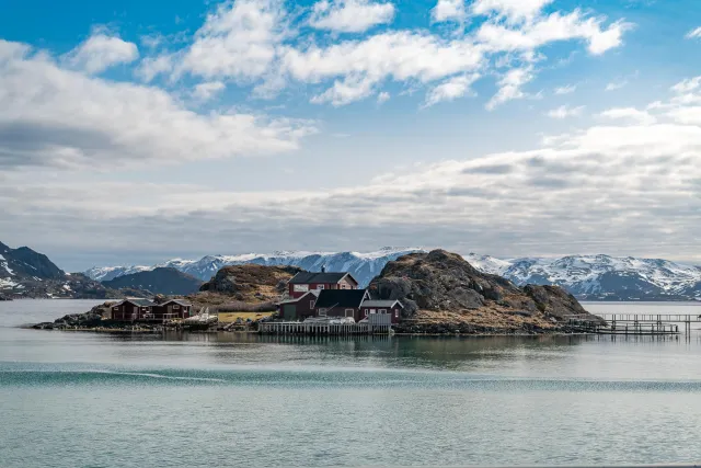 Insel im Fjord