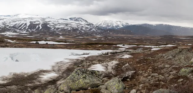 The landscapes of the Valdresflye mountain plateau