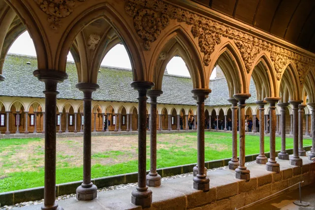 Interior views of Mont Saint Michel