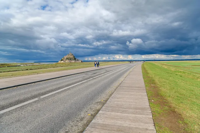 Der Weg zu Mont Saint Michel