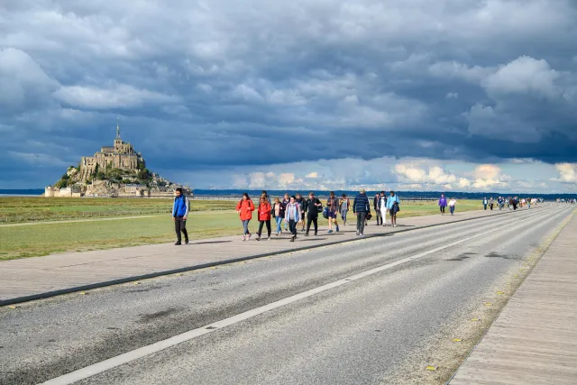 Der Weg zu Mont Saint Michel