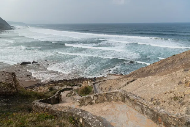 Die Küste bei Barrika an der Biskaya