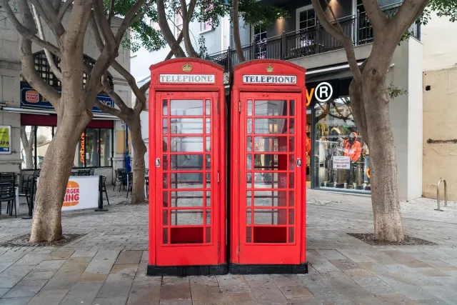 English phone box