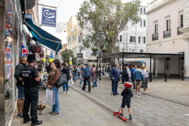 Shopping streets in Gibraltar