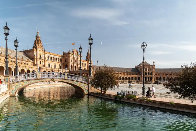 The bridges of the Plaza de España in Seville