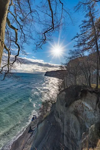 The famous chalk cliffs of Rügen