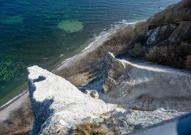 Die bekannten Kreidefelsen von Rügen