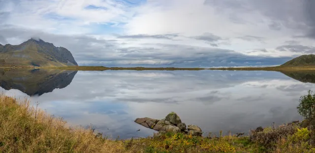 Reflection near Eggum on the Lofoten