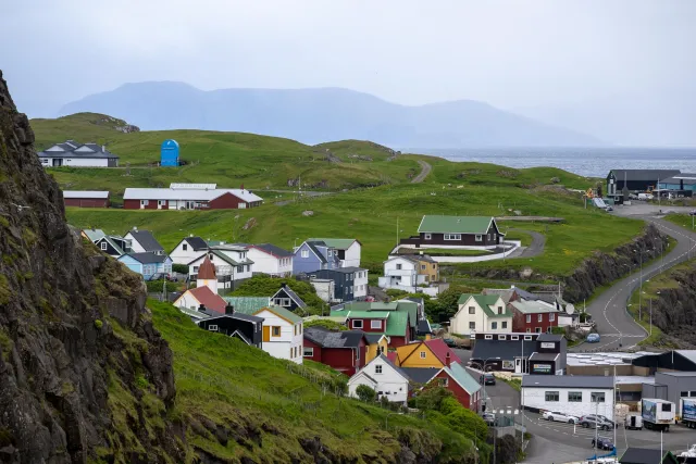 Skopun in the north of Sandoy